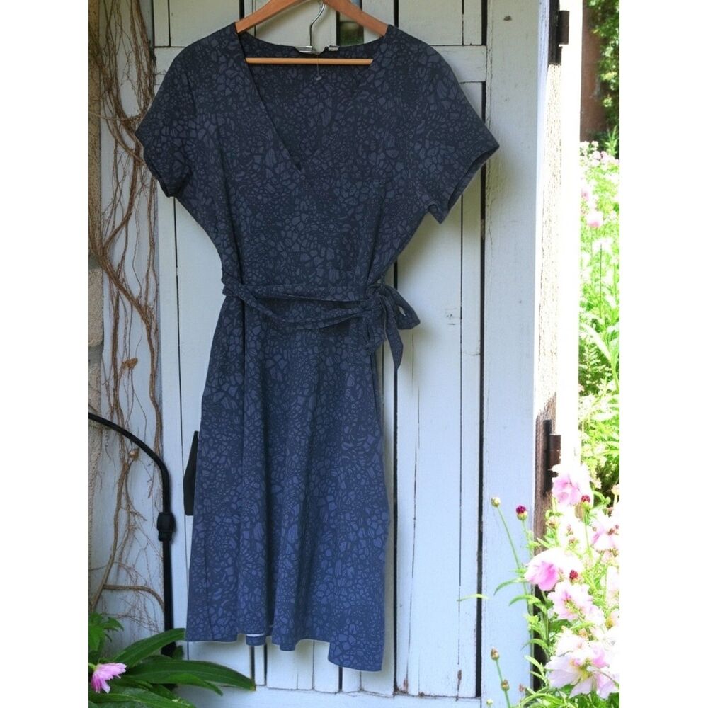 Mountain Warehouse Blue Cotton Casual Dress 10 | NWOT Breathable Preppy Travel